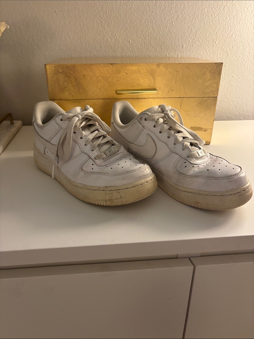 Nike Women’s White Low-Top Leather Sneakers